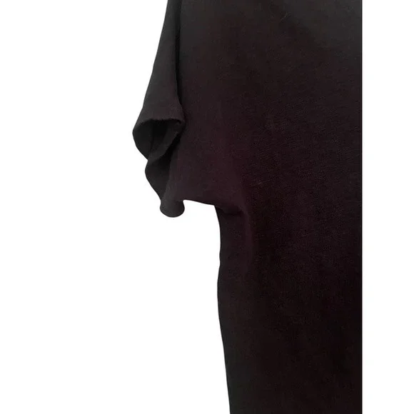 Chicos Women's Black V-Neck Short Sleeve Top Blouse Casual Everyday - Picture 4 of 4